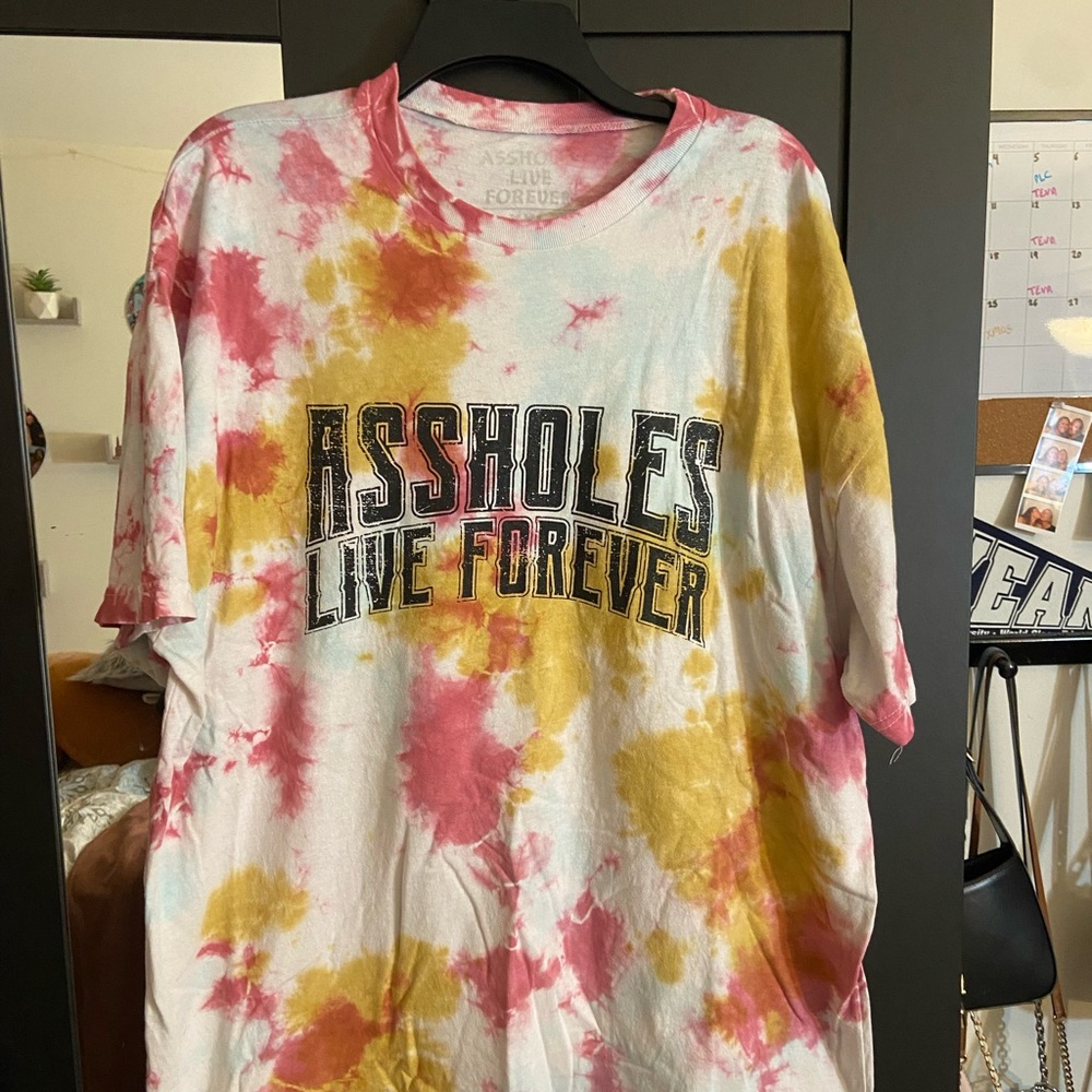Assholes Lives forever tiedye shirt